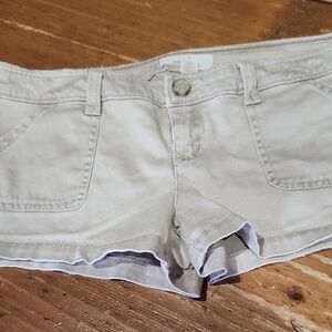 Hollister Light Gray Jean Shorts